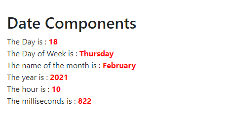 extracting date components using dates util